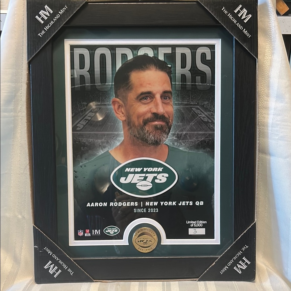 Aaron Rodgers of NY Jets Photo/Picture Frame